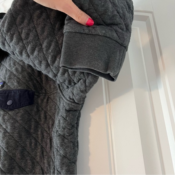 Patagonia Men's Organic Cotton Quilt Snap-T® Pullover Size XL Forge Grey - Picture 6 of 11